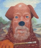 humorous self-portrait by Mike