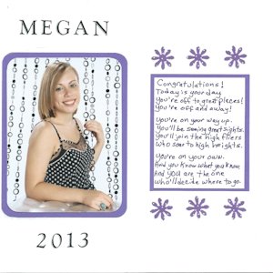 grad album sample page