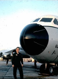Glenn Caldwell and plane